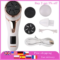 electric foot file vacuum callus remover kit usb rechargeable dead skin grinding heads remover pedicure foot skin care tool