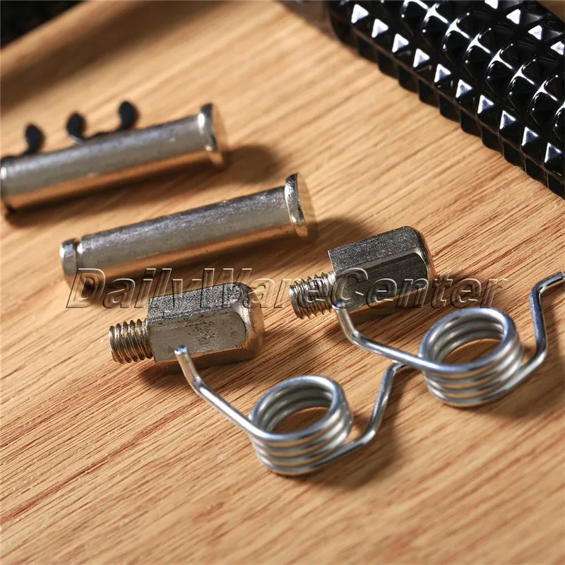 Мотоциклетные передние и задние подножки Колки черные/хромированные для Yamaha YZF R1