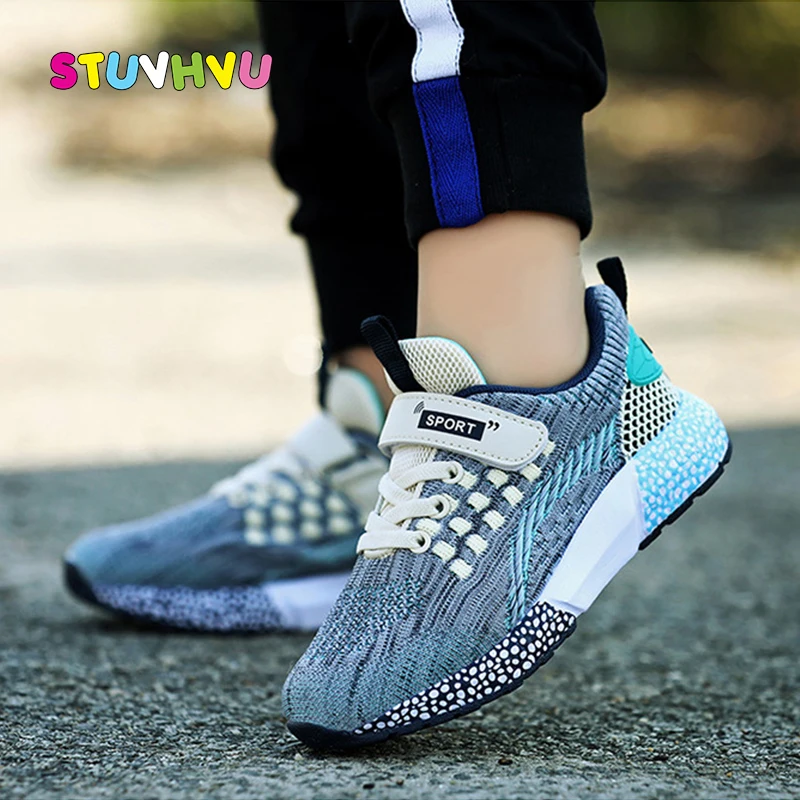 

2020 New Children's Shoes for Boys and Girls Sneakers Spring and Autumn Mesh Breathable School Running Sneaker Casual Kids Shoes