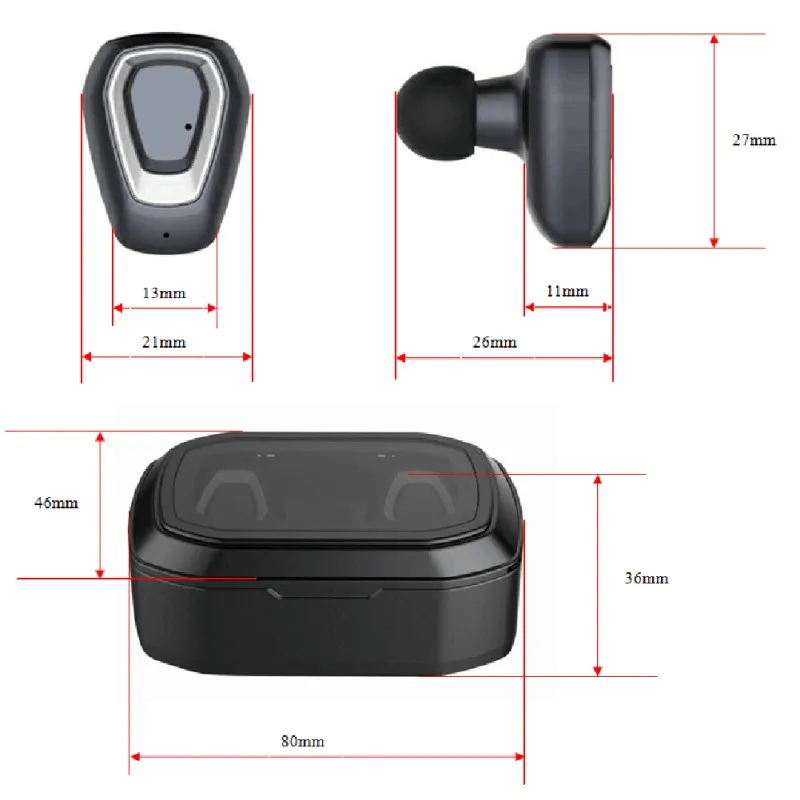A7 TWS беспроводные Bluetooth наушники бинауральные стерео наушники с зарядным устройством для ноутбука/ПК/планшета для iphone Android