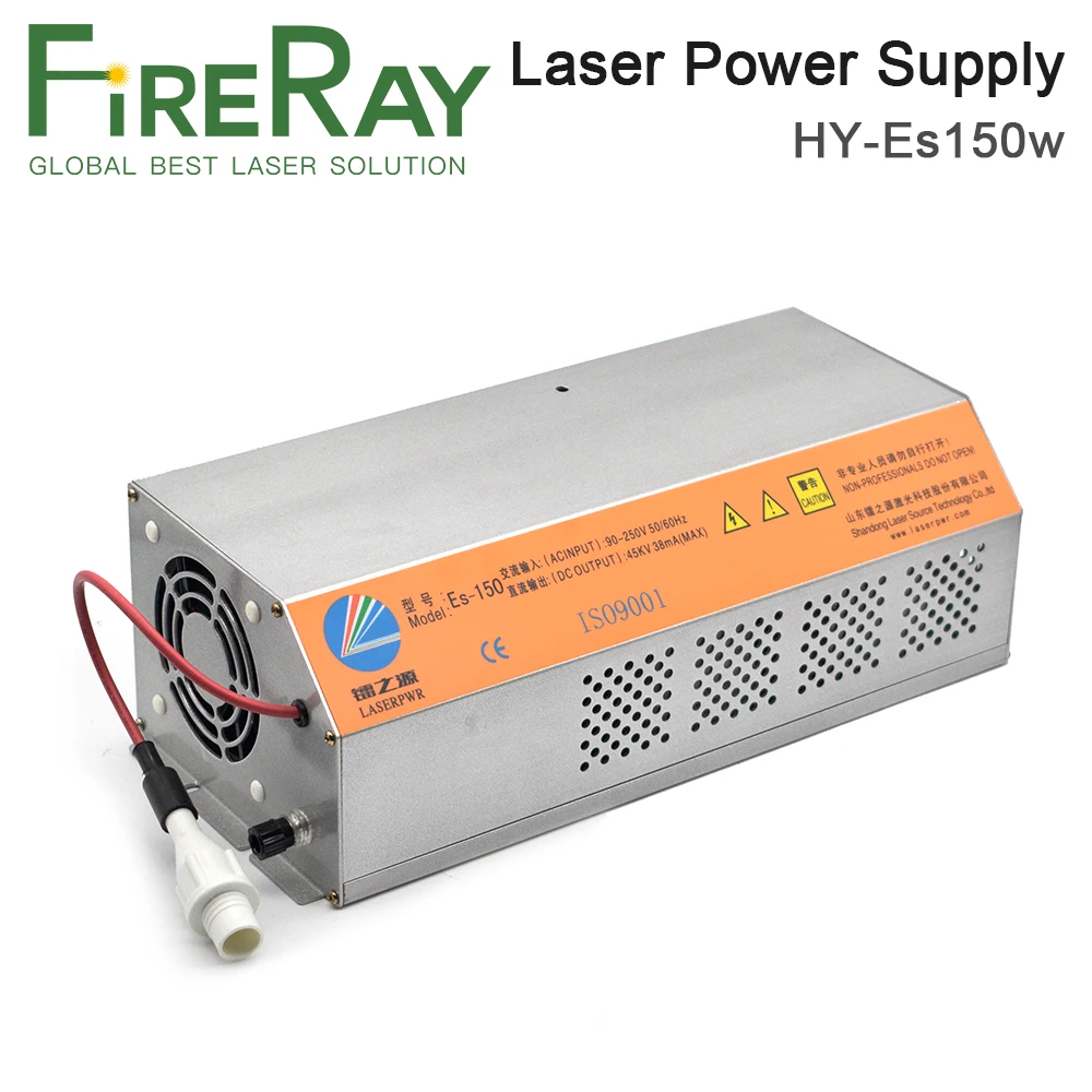

FireRay 150-180W HY-Es150 Es Series CO2 лазерный источник питания для CO2 лазерной лампы