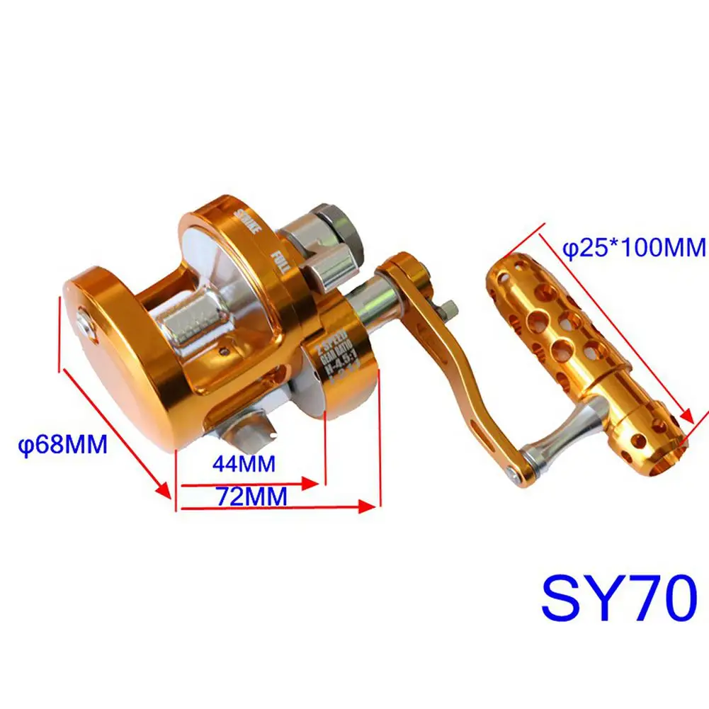 Полностью Металлическая катушка для заброса приманки 7 + 1 шарикоподшипник