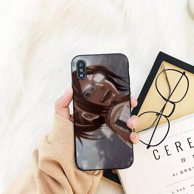 

YNDFCNB attack on titan hanji Phone Case For iPhone 11 8 7 6 6S Plus X XS MAX 5 5S se 2020 11 12pro max iphone xr case