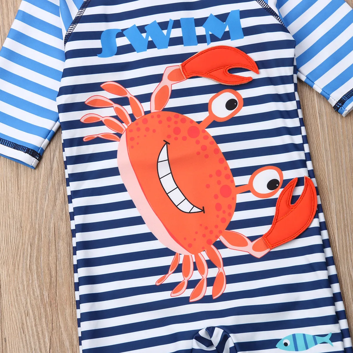 Детский купальник с длинным рукавом в полоску для мальчиков и девочек, однотонный купальный костюм с закрытым корпусом, детская одежда для купания.