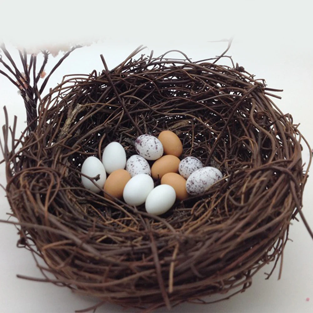 Twig Настольный сад для птиц имитация гнезда вечерние пасхальные украшения ручной