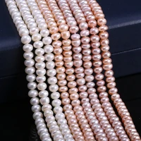 natural freshwater pearl beads high quality 36cm punch loose beads for diy women elegant necklace bracelet jewelry making 7 8mm