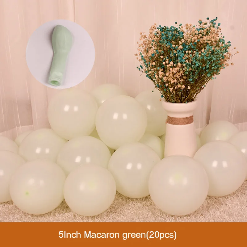 Macaron Green DIY прозрачный латексный шар в коробке, детские блоки любви для мальчиков и девочек, украшение для свадьбы, дня рождения, вечеринки - Цвет: Macaron Green