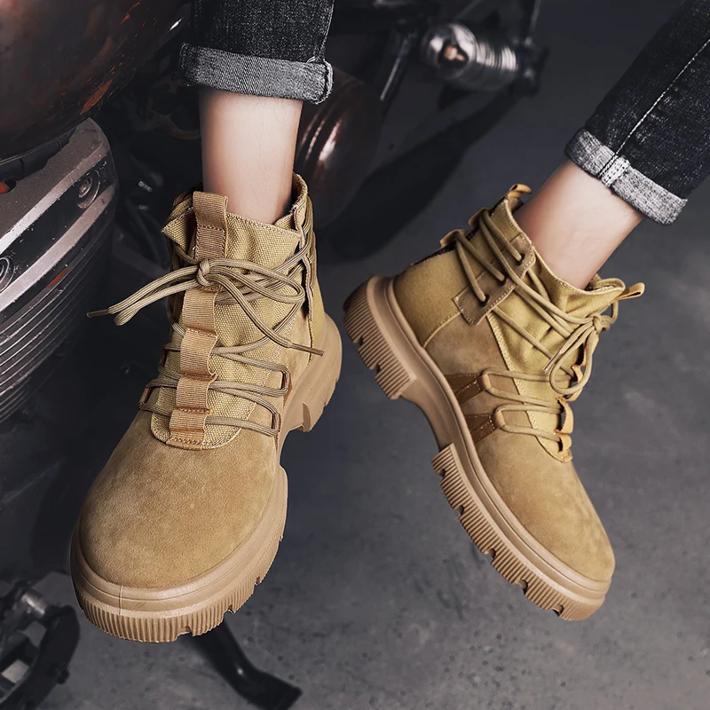 Осень-зима мужские Ботинки Martin в стиле ретро для мужчин Zapatos Erkek Bot повседневная