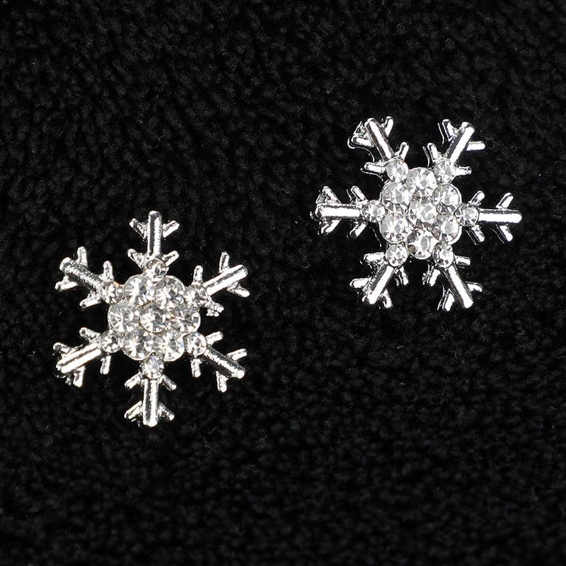 Серьги с кисточками в виде снежинок рождественские серьги гвоздики Подвески
