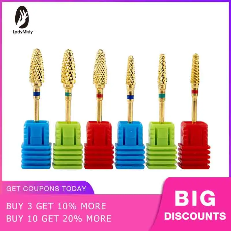 1 шт. электрический маникюрный станок из карбида золота для - Цена: 283.32