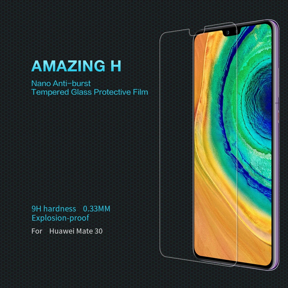 Nillkin для huawei mate 30 20 X Защитное стекло для экрана 9H защитное закаленное стекло для huawei P30 P20 Lite Honor 20 Pro