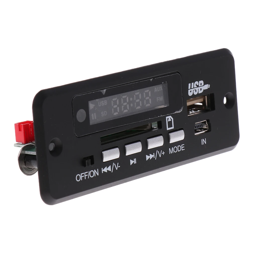 1 шт. Автомобильный светодиодный дисплей MP3 плеер декодер плата аудио модуль USB TF FM