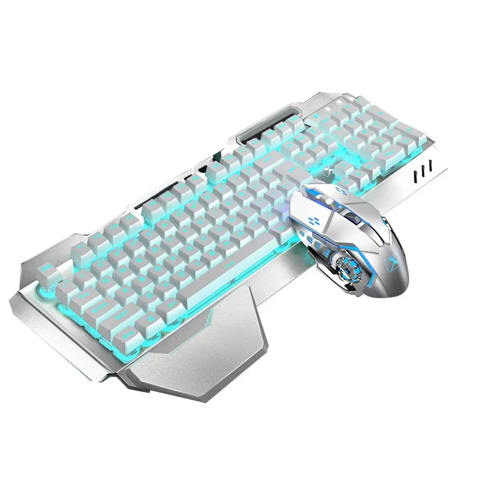 

Hot Sale Keyboard Mouse Delicate Design K680 2.4G Wireless Gaming Rechargeable Backlit LED USB Mechanical For Gamer PC Laptop