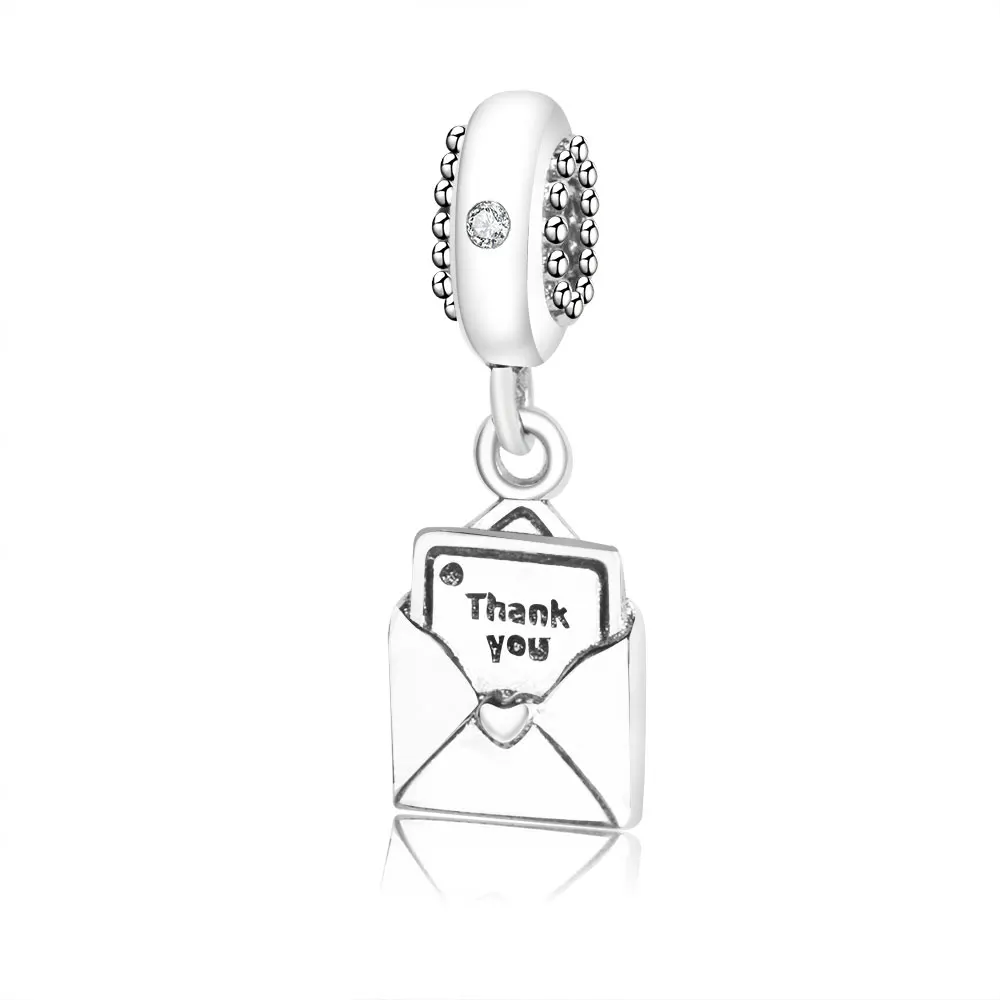 Подвеска из серебра 925 пробы с надписью Thank You | Украшения и аксессуары