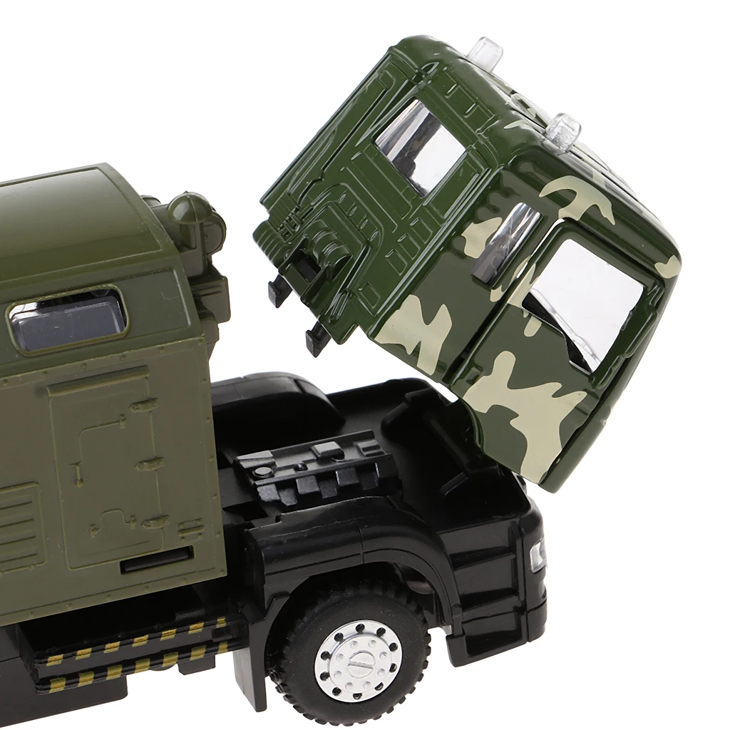 

Alloy Truck - Pull Back Die Cast Diecast Model - With Light And Sound