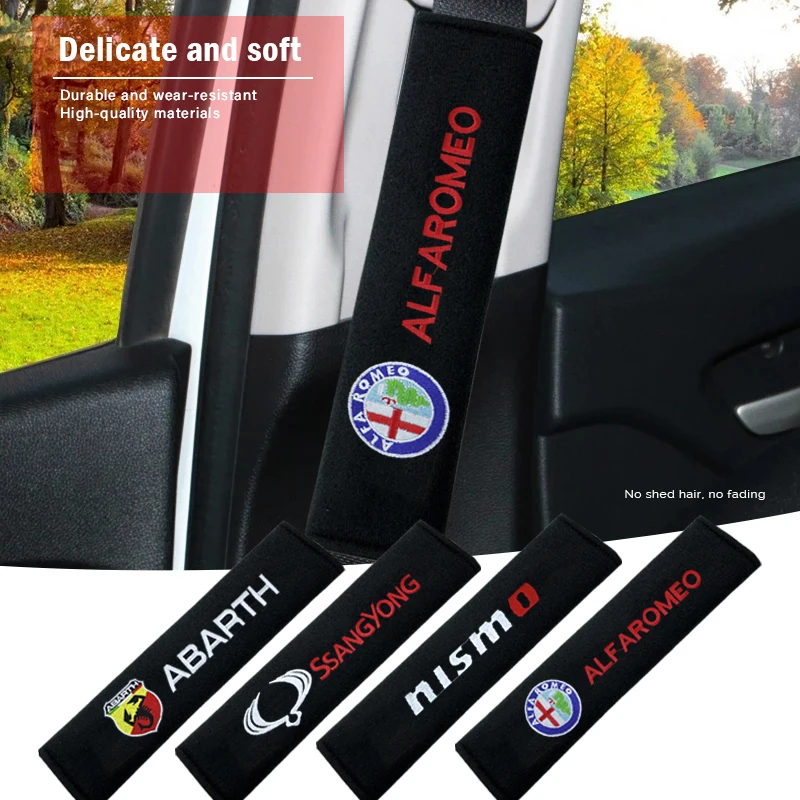 2 шт. значок с изображением автомобиля и ремень безопасности Чехол протектор для