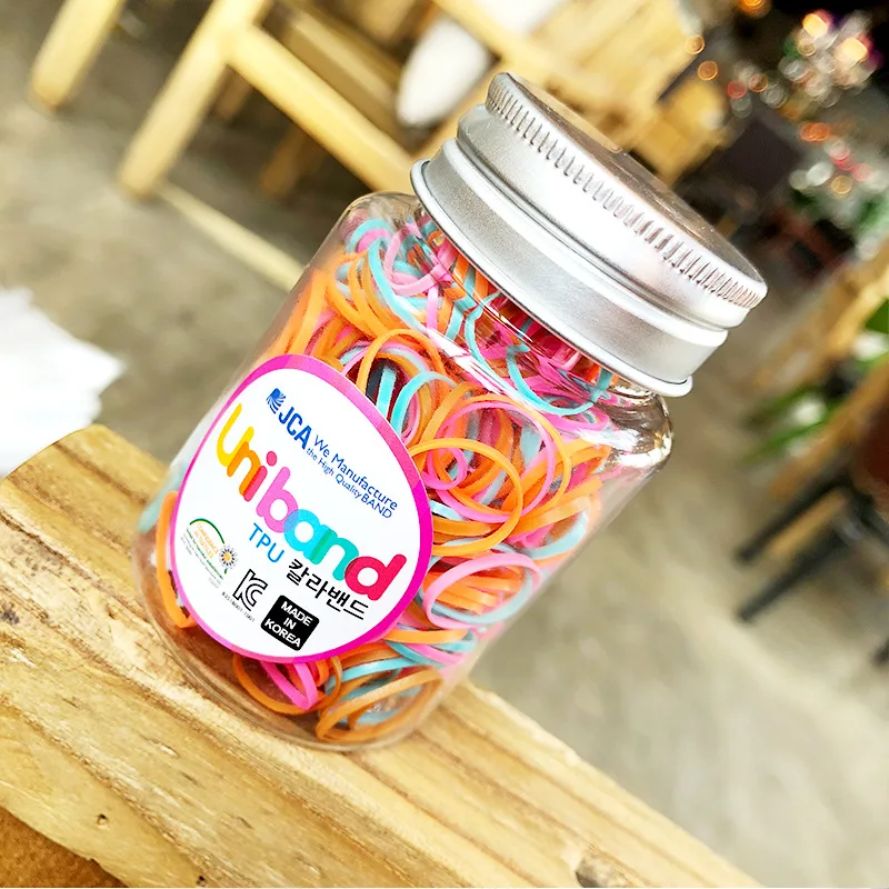 

Candy colors Rubber Hairband Rope Silicone Ponytail Holder Elastic TPU Hair Holder Tie Gum Rings Girls Hair Accessories