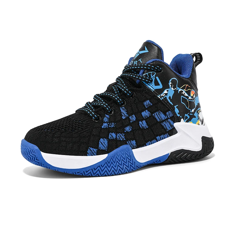 Баскетбольные кроссовки для мальчиков Нескользящие повседневная спортивная
