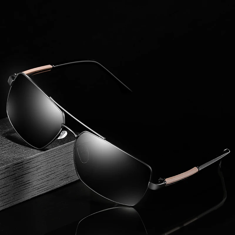 

SC Для мужчин Винтаж HD поляризованные солнцезащитные очки Классический бренд оправа из сплава солнечные очки покрытие линз вождения очки От...