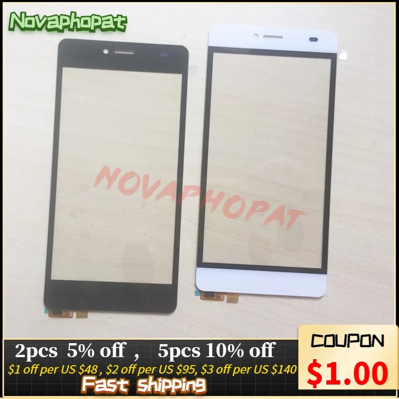 Novaphopat черный/белый экран для BQ BQ-5070 BQS-5070 Magic BQS 5070 сенсорный дигитайзер стеклянная