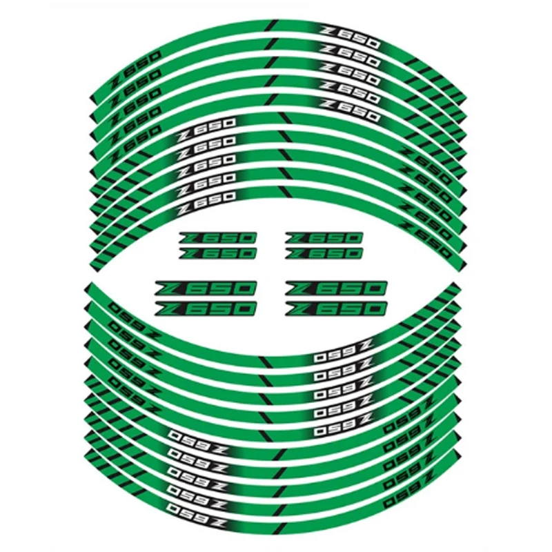 Для KAWASAKI Z125 мотоциклетные наклейки на шины внутренние колеса Светоотражающие