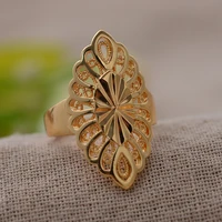new african rings for women men gold color wedding bands jewelry african arab party
