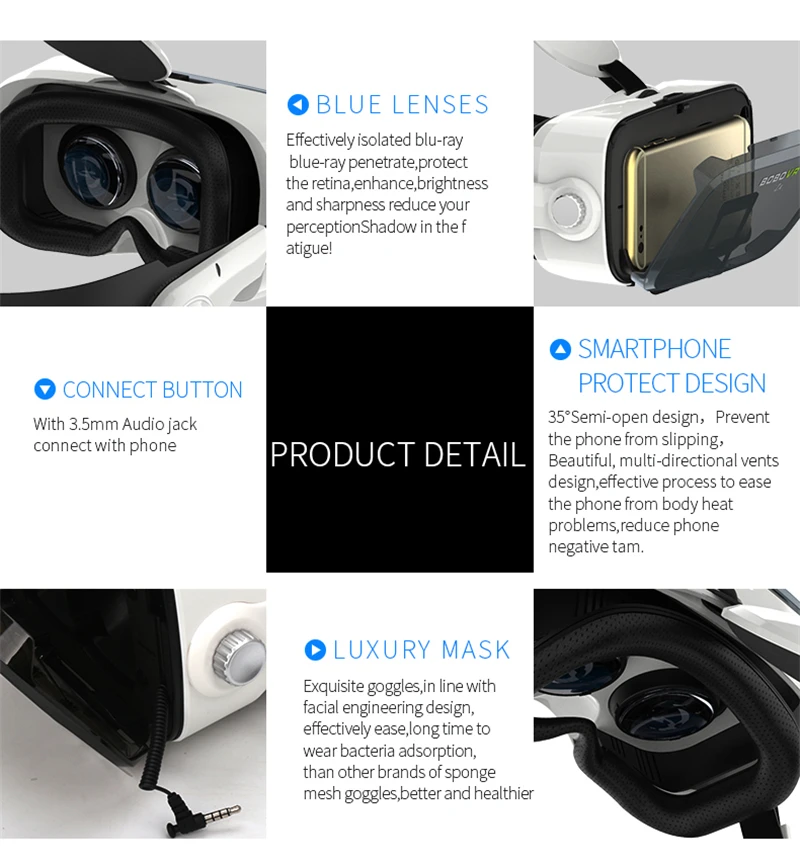 Горячая Распродажа Bobovr Z4 кожаный 3d картонный шлем виртуальной реальности Гарнитура для очков виртуальной реальности стерео Bobo Vr для 4-6 'мобильного телефона