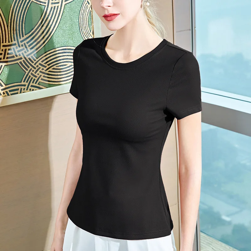 

2021 Simple Classic Summer Hot Selling High Quality Short Sleeve Women's Breathable T-shirt