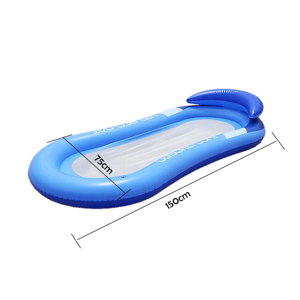 

Summer Swimming Air Mattresses Single Row Shade Inflatable Mattress Floating Sleep Bed Lounge Chair For Outdoor Water Beach