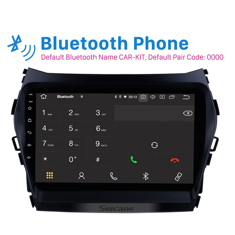 Seicane 9 дюймов Android 9,0 Автомагнитола для 2013 hyundai Santa Fe IX45 gps Navi сенсорный мультимедийный плеер Wi-Fi головное устройство