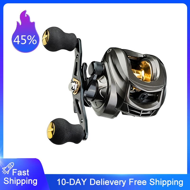 

2021 new Metal Spool Baitcasting Fishing Reel 7.2:1 High Speed Gear Ratio 8kg Max Drag Carp Drag Reel Saltwater Fishing Wheel