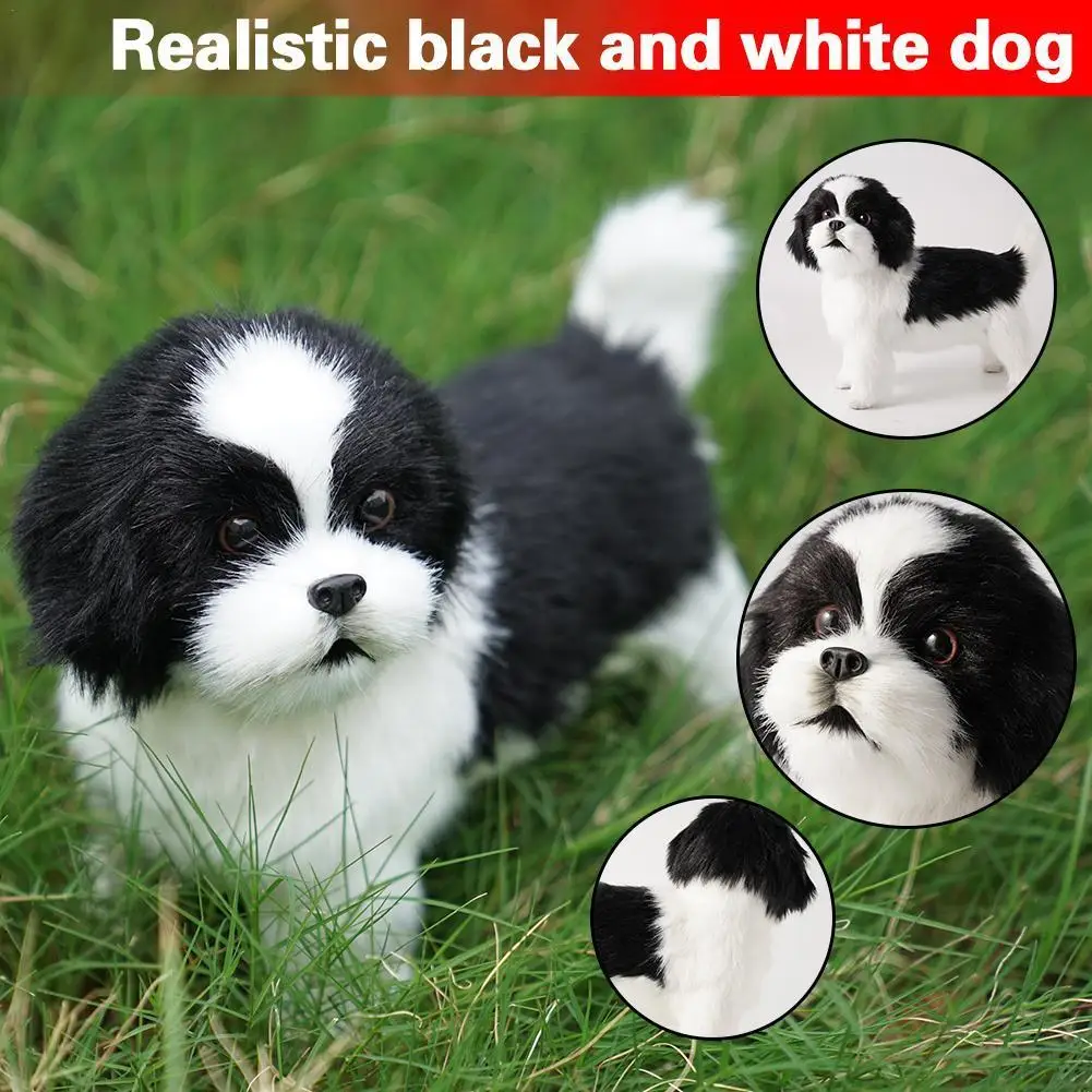 

Simulation Dog Realistic Stuffed Pet Dog Simulation Auto Decoration Cute Toy Shipping Dog Accessories Drop Home Sleeping B6R5