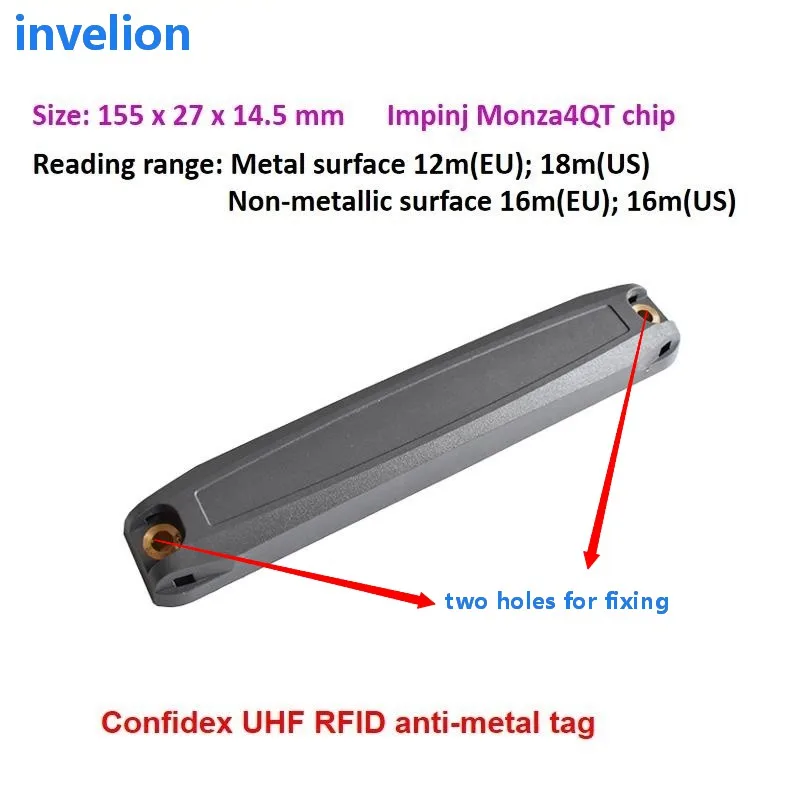 Широкодиапазонная uhf rfid Анти-металлическая метка пассивная память epc 128 бит gen2