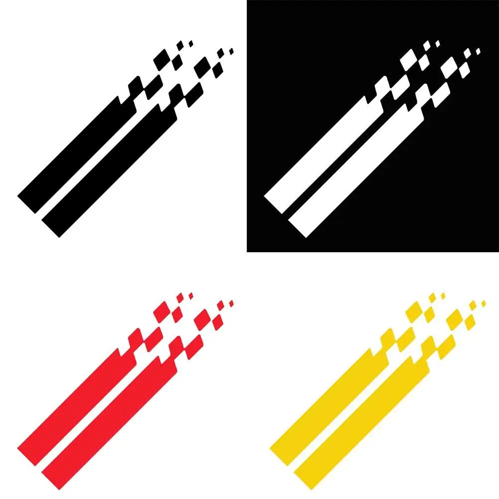 

2 шт. спортивные полосатые автомобильные наклейки на капот, светоотражающие наклейки, Декор