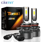 Светодиодные лампы для автомобильных фар HB3, HB4, 9005, 9006, 9012, HIR2, 120 Вт, 2 шт.