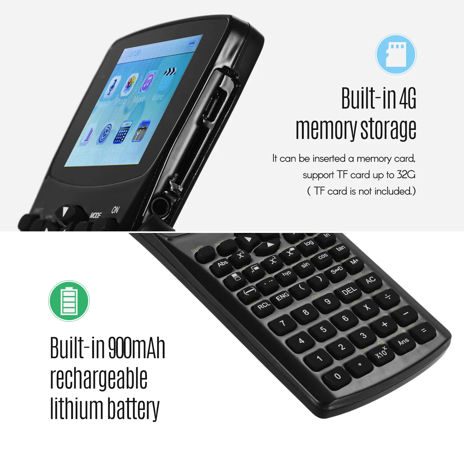 4 Гб памяти научный калькулятор многофункциональная Поддержка E BookMusic/картинка