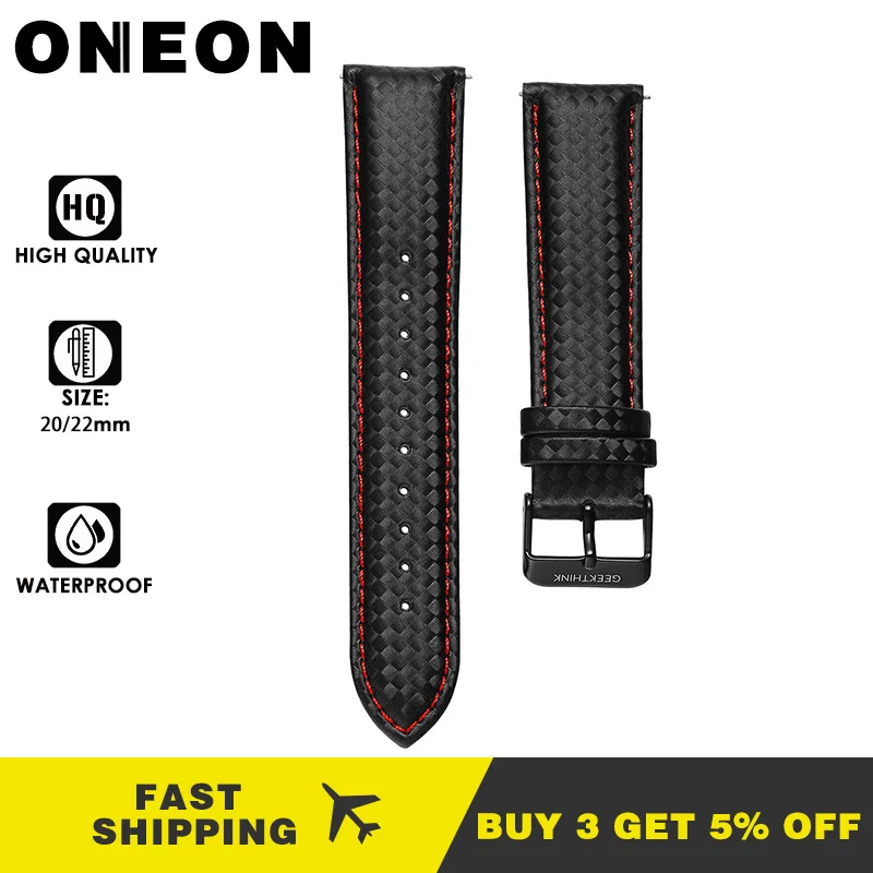 ONEON ремешок для часов 20 мм 22 быстросъемный кожаный gear S3 S2 Классическая Замена