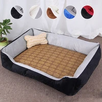 all seasons pet nests bed rattan mats pad bone toys pillow beds sofas hand wash xxs xs s m l xl breathable mixed material