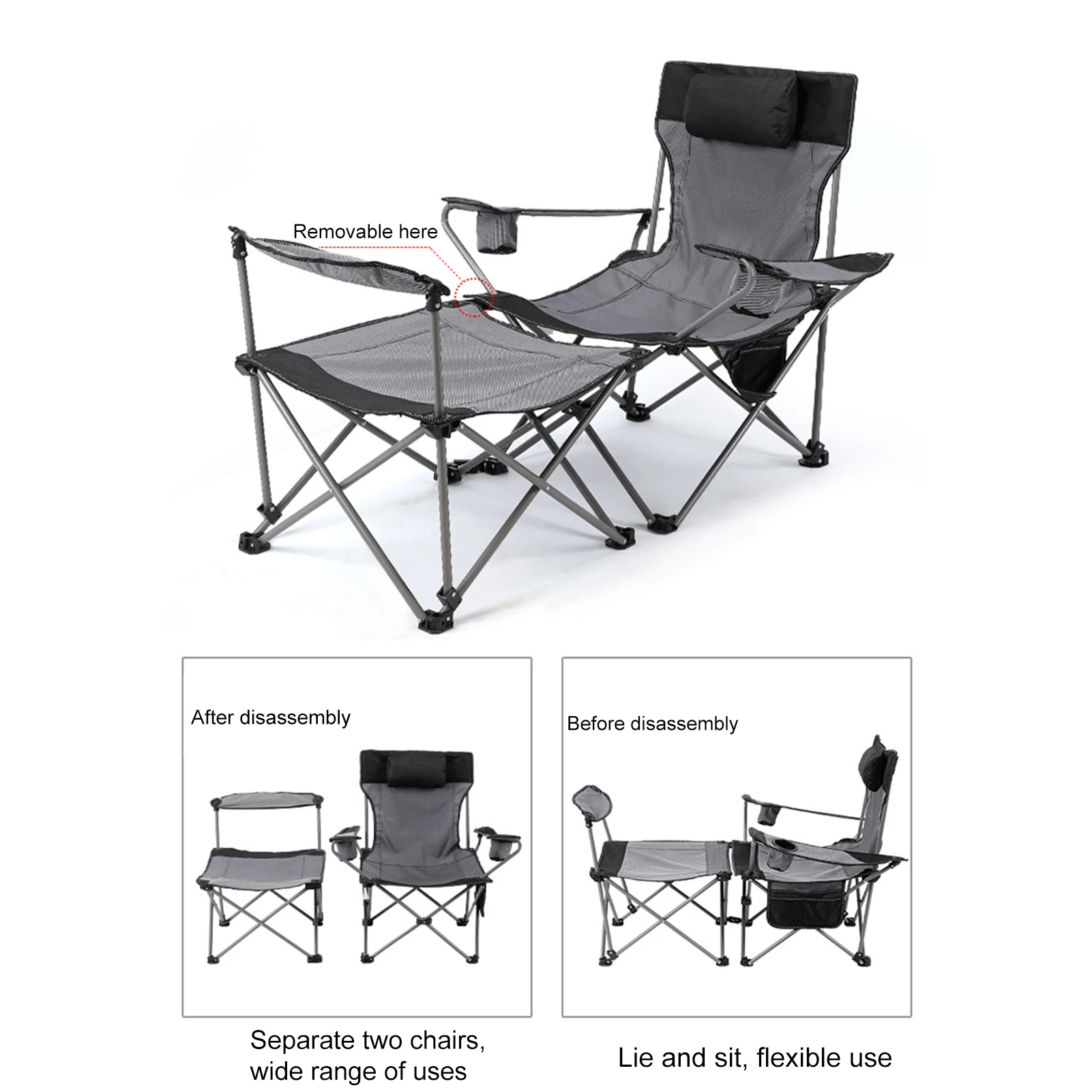 値段 折りたたみ椅子ダブルフォールディングポータブルキャンプ折り畳み椅子で2 · イン · 1旅行ビーチテラスピクニック裏庭