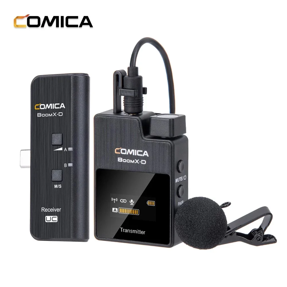 

BoomX-D UC1 Type-C One-Trigger-One 2.4G Digital Wireless Microphone System 50M Effective Range for Smartphones