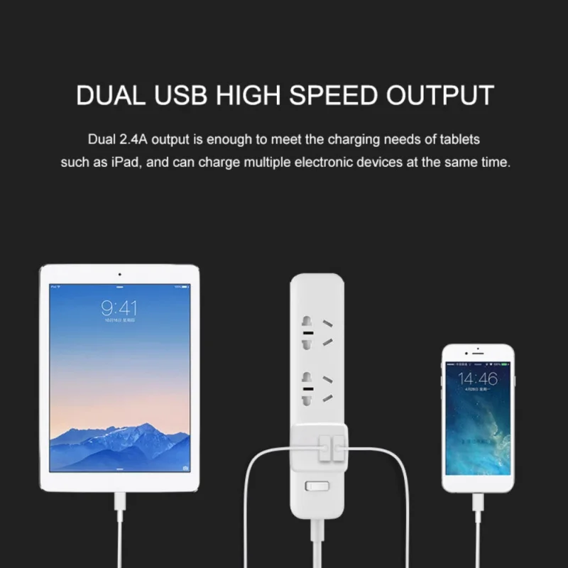 Настенное зарядное устройство 5 в 4 а с двойным usb-портом складной портативный