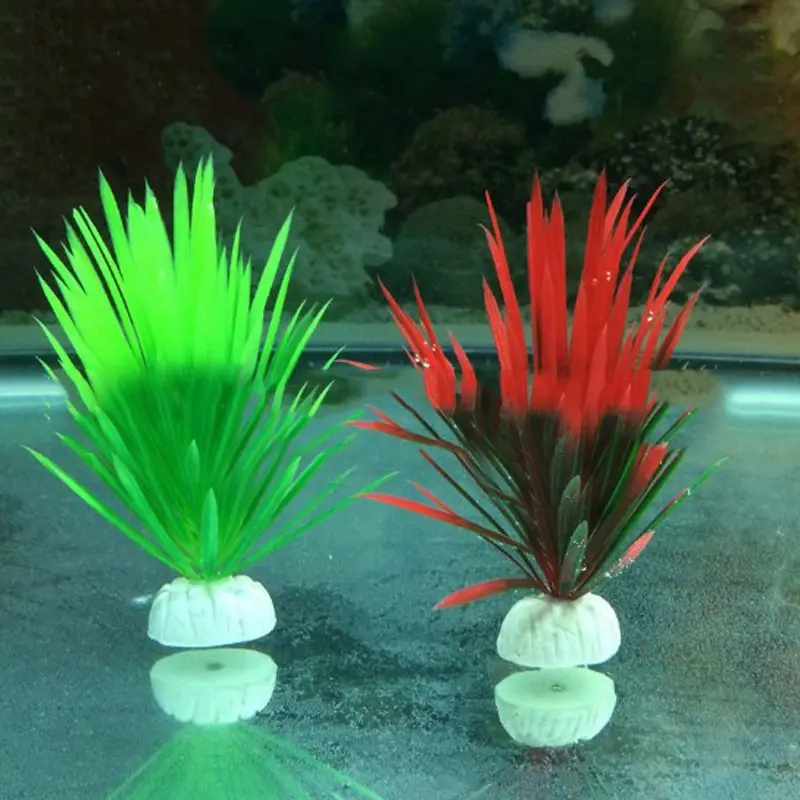 New13CM пластиковые искусственные растения зелеными растениями Нарцисса воды бака