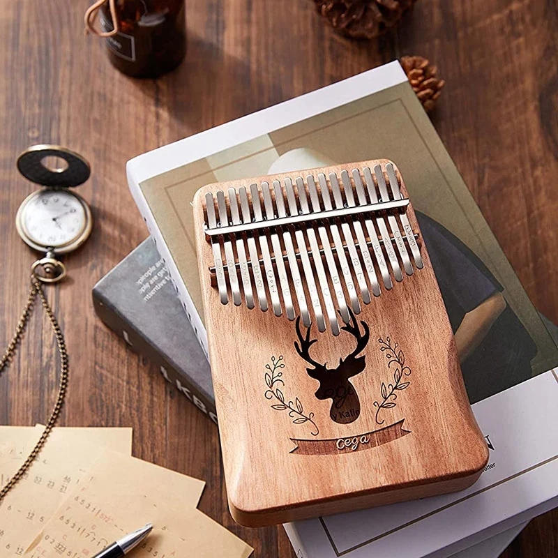 

Cega Kalimba Thumb Piano 17 Keys Finger Portable Mbira with Tuning Hammer,Gift for Kids Teenagers Adults Beginners,Etc