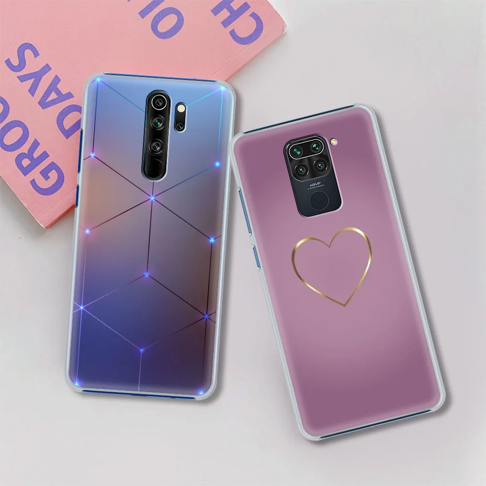 

Geometric Line Metal Texture Luxury Hard PC Phone Case For Redmi Note 9S 10 8 Pro 8T 7 9C 9 9A 7A 8A K40 Cover Coque Fundas Bag