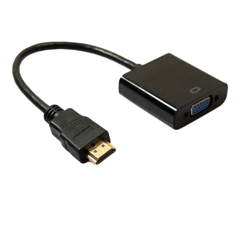 Адаптер-конвертер для кабеля 24 + 1 контактный штекер-HDMI в VGA 15 контактов разъем
