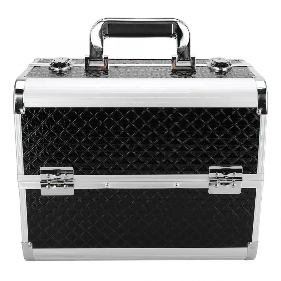 Многофункциональный ящик для хранения макияжа из алюминиевого сплава чехлы