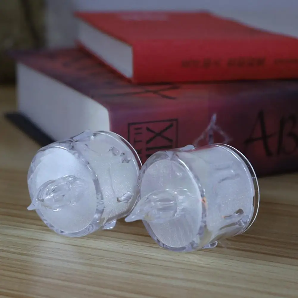 

Flameless Led Candle Light Simulation Acrylic Candles Wedding Battery Gift Party Christmas Anniversary Home Romantic Operat H6a1