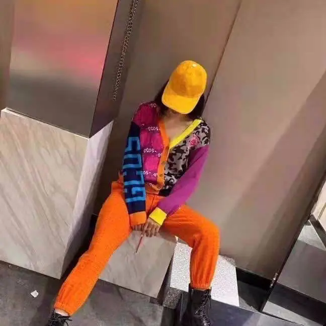 

Womens korean Fashon Street wear Slim Print Leopard Cardigans Sweaters Knited Outerwear New Styles 2020