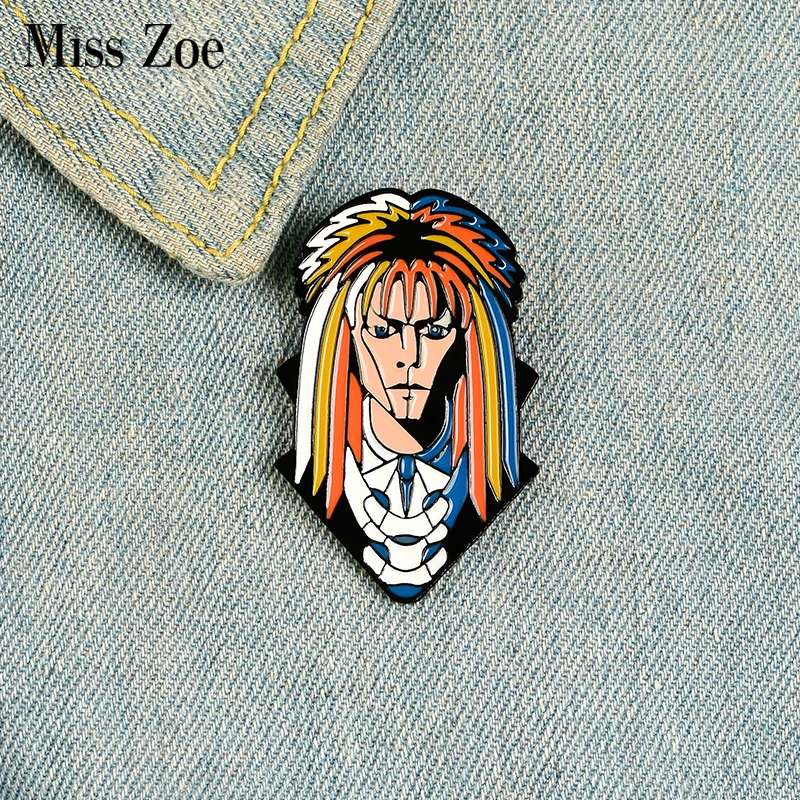 Рок-певец эмали штырь Изготовленный На Заказ броши &quotДавид&quot для рубашка с