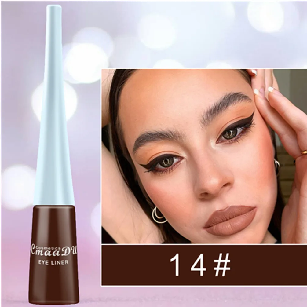 Цветной водостойкий макияж подводка для глаз карандаш быстросохнущий матовый